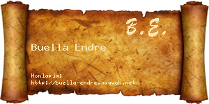 Buella Endre névjegykártya